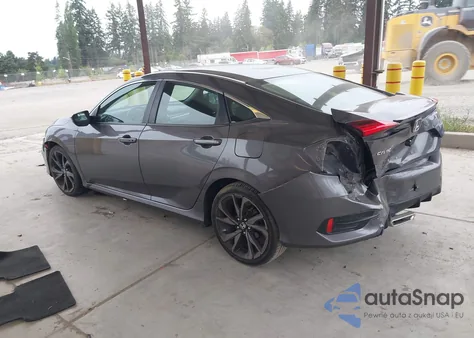 2019 Honda Civic Sport из США, поврежденный, VIN 19XFC2F80KE026067